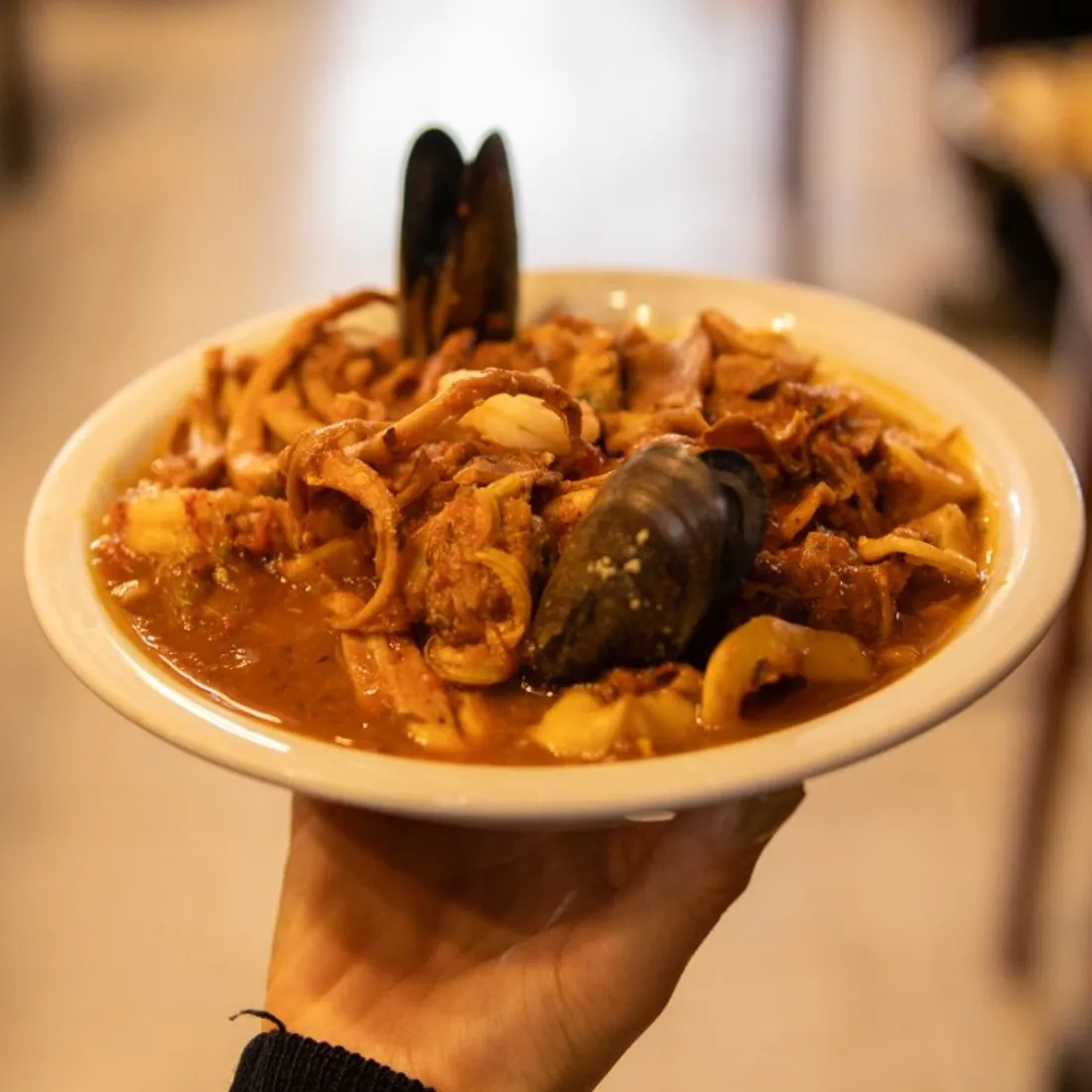 Cazuela de mariscos
